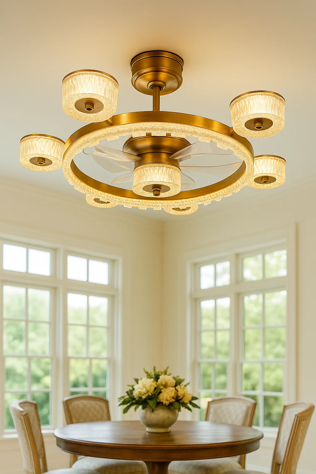 Stellar Glide Crystal Fanlight